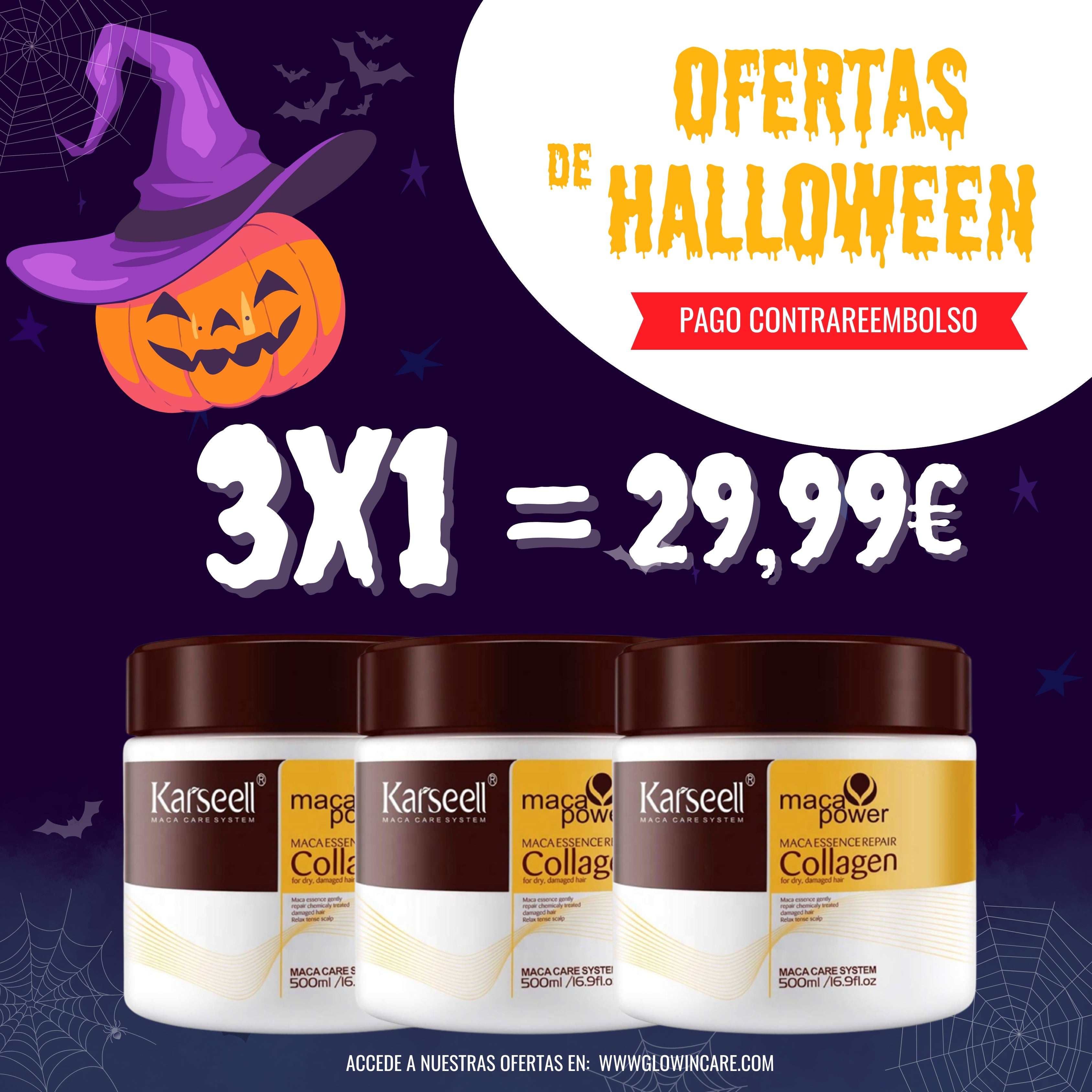 OFERTA 3x1 Mascarilla Capilar Reparación KARSELL 500ml