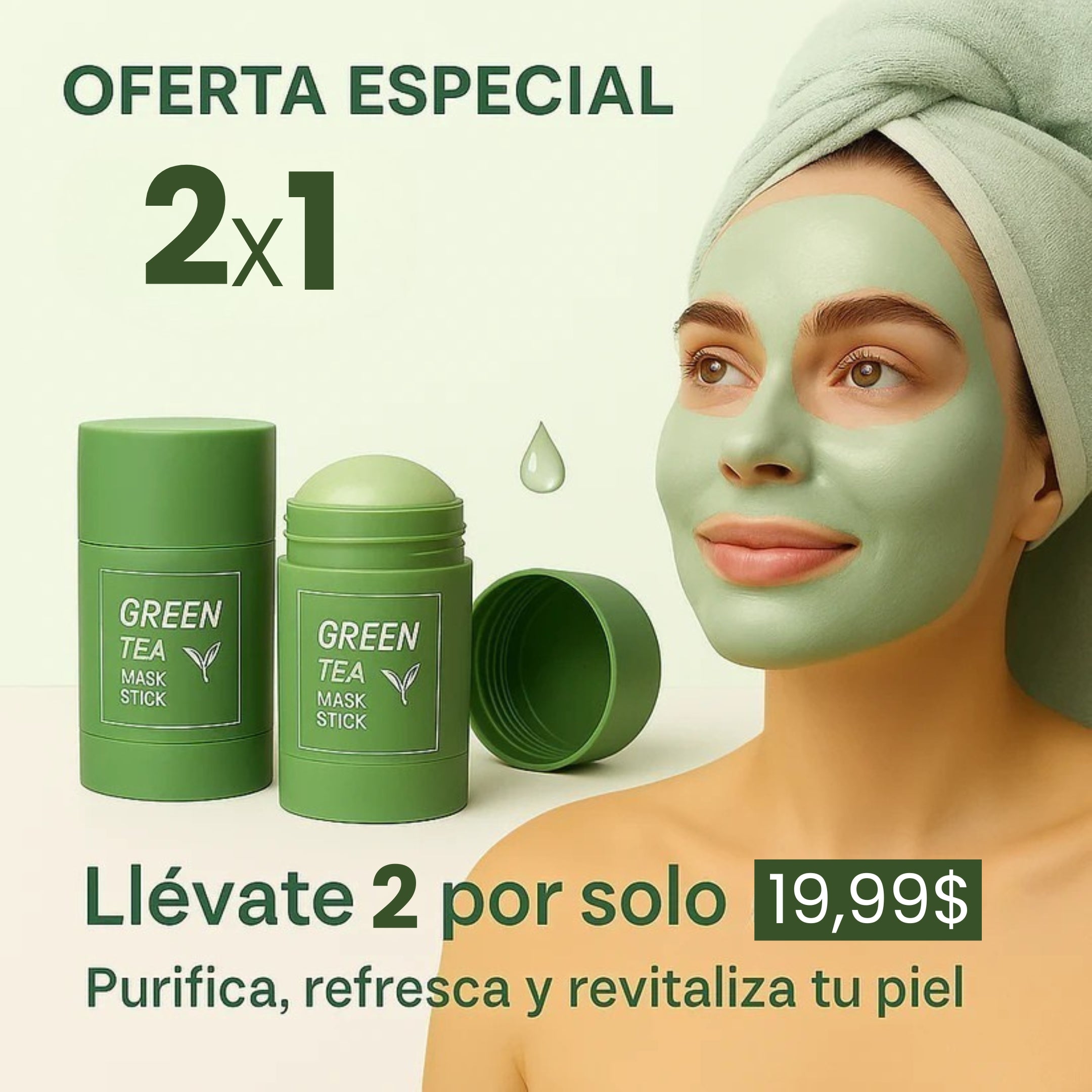 Mascarilla te Verde Para Puntos Negros OFERTA 2x1